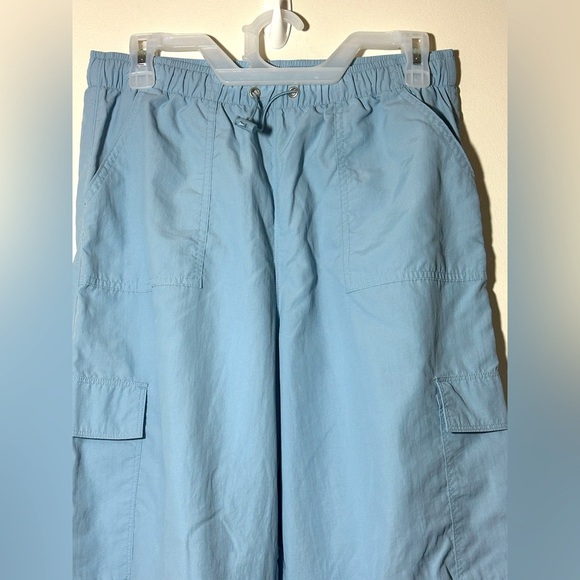 No Boundaries Junior/Womans Light Blue Parachute Pants Size 7-9 - Picture 2 of 8